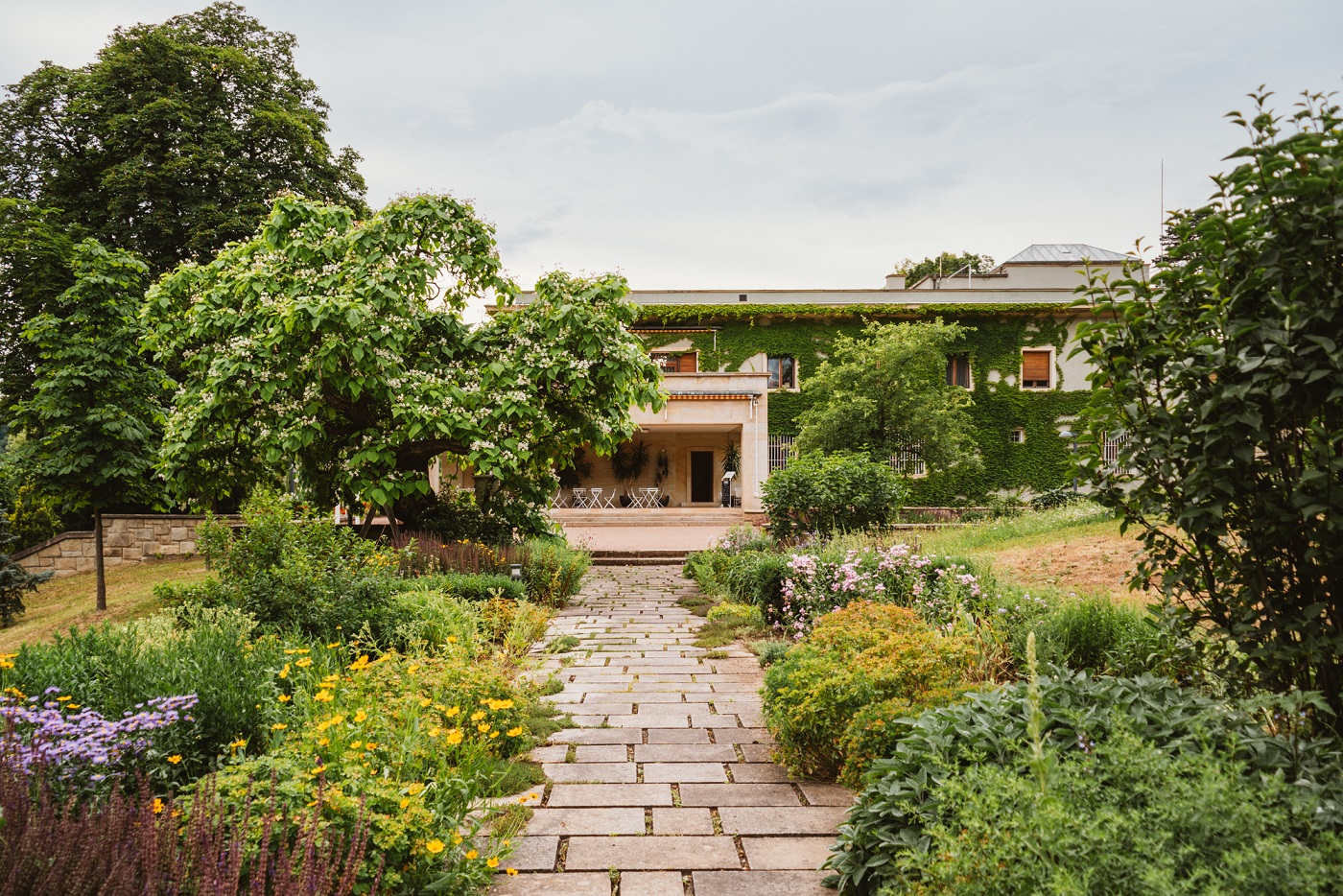 Vila Stiassni – anglické dvorky